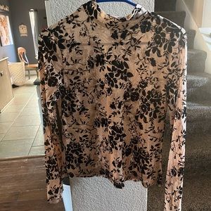 Tan and black top from Shein.